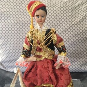 Greek Porcelain Collectible Doll